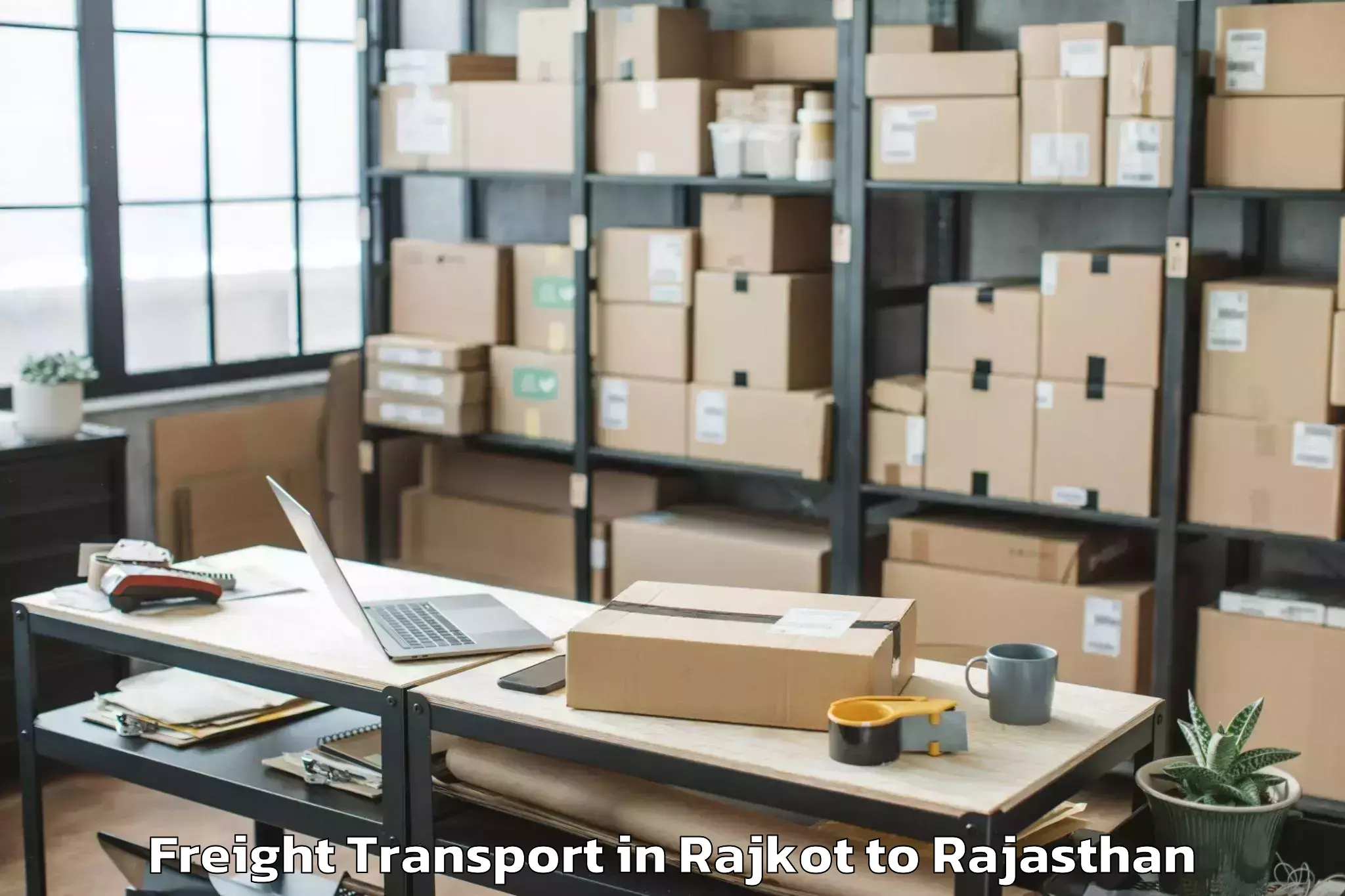 Quality Rajkot to Sangam University Bhilwara Freight Transport